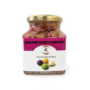 Cavolfiori in agrodolce colorati